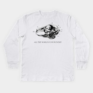 All The World Is Your Enemy Kids Long Sleeve T-Shirt